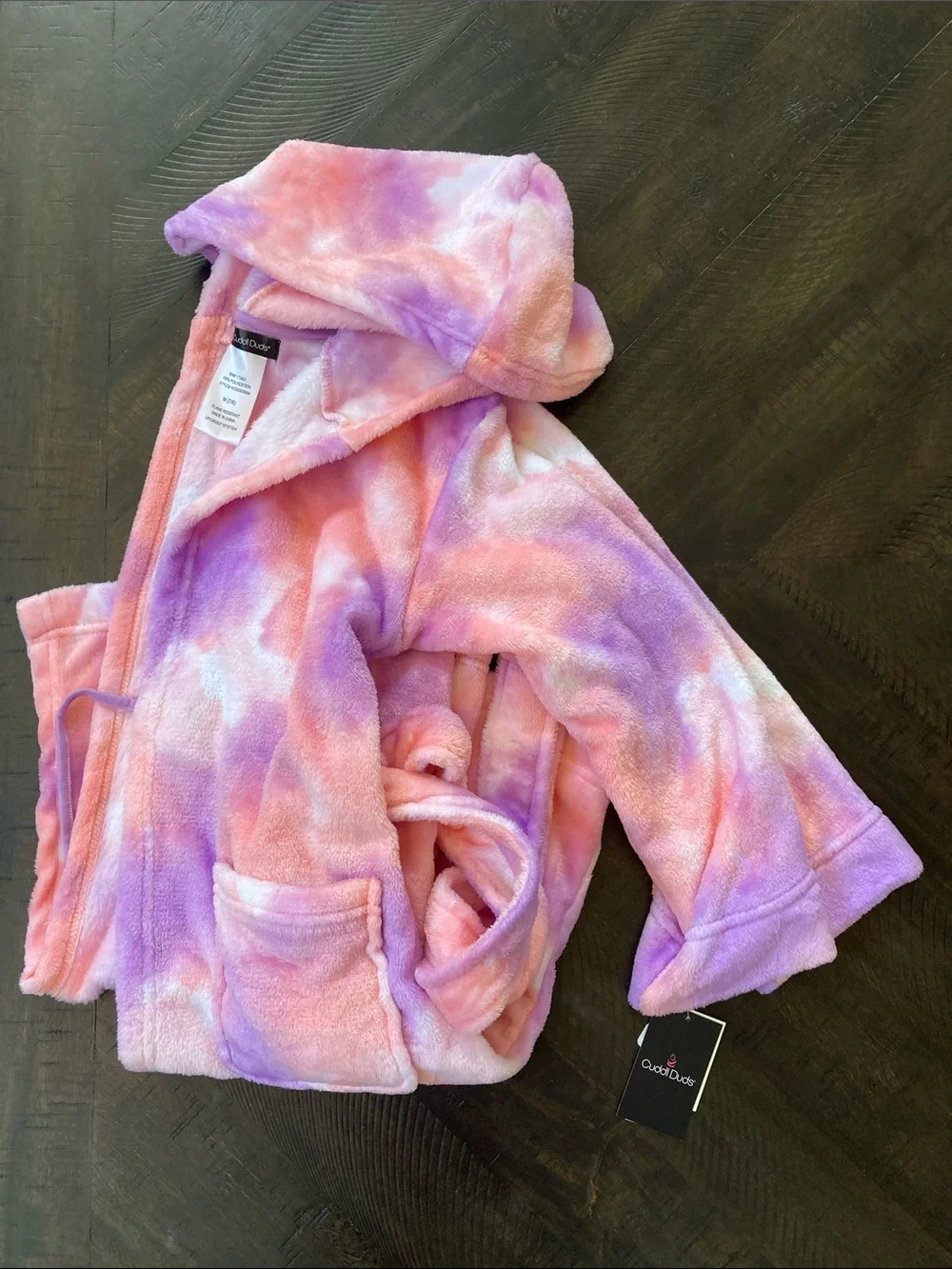 Girls tie dye Robe with tags still on